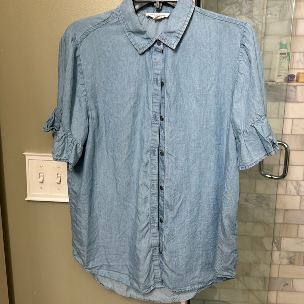 Beach Lounge Lunch tenacel denim size small